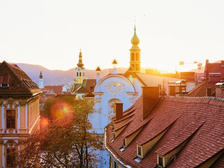 Blick über die Dächer von Graz